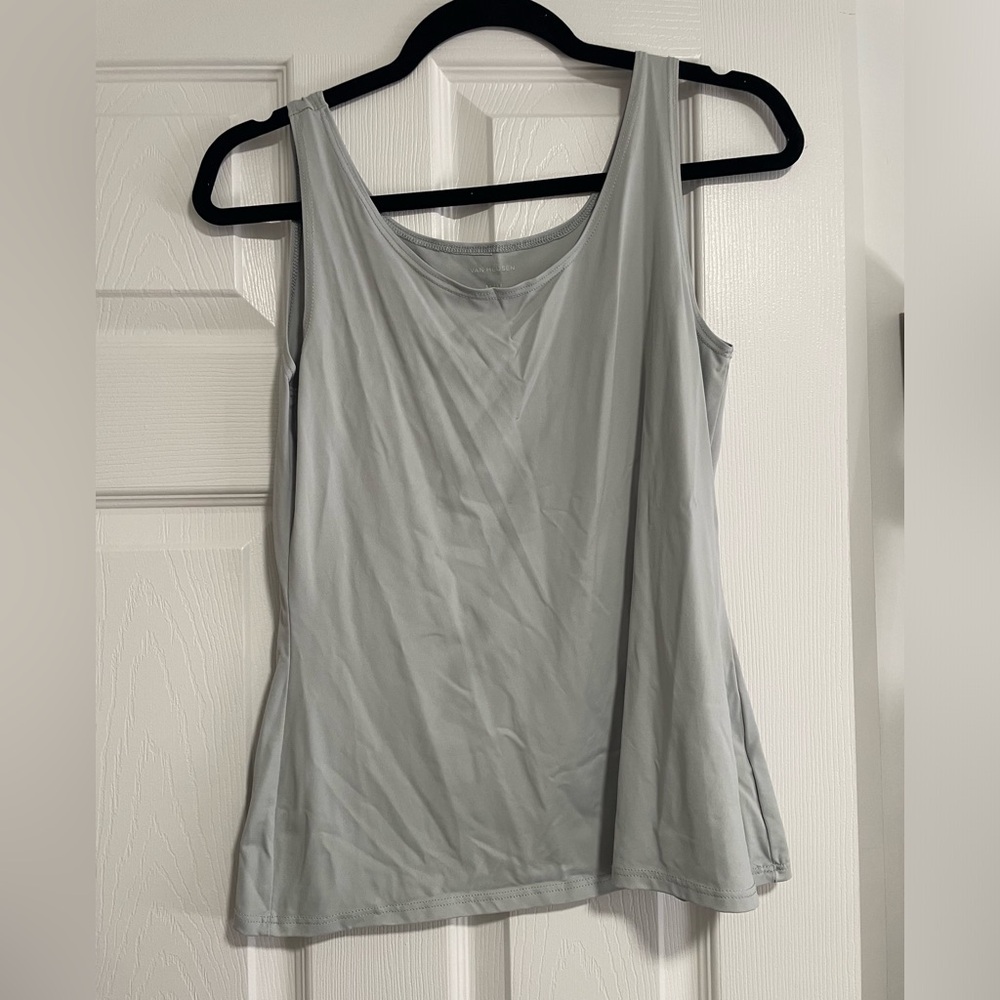 Van Heusen Light Gray Silky Smooth Tank Top